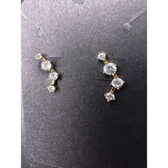 Crystal Arch Earrings - Picture 1 of 5